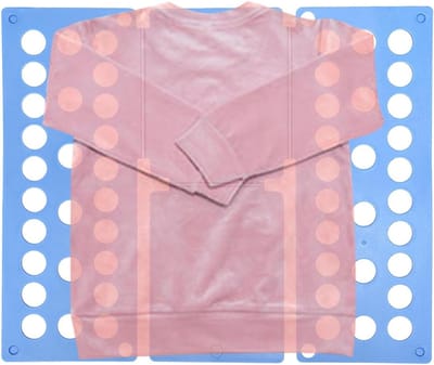 Vouwplank Kleding - Was Organizer - Kleding Sorteren - Versterkte ABS Constructie - 40 x 48 cm - Lichtblauw