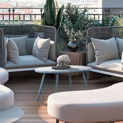 Ovale Salontafel voor Binnen en Buiten - Weerbestendige Loungetafel - UV-bestendig en Duurzaam - Perfect als Bijzettafel