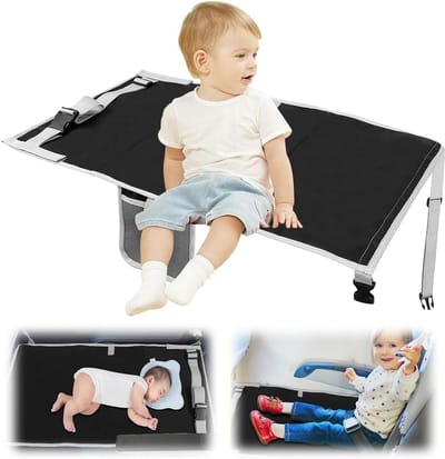 Voetsteun Vliegtuig voor Kinderen: Opvouwbaar Kinderbed Verlenging Stoel voor Comfortabel Reizen