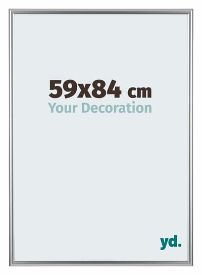 Your Decoration - Fotolijst 59x84 cm - Kunststof - Zilver - Bordeaux