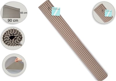 Anti-slipmat beige 90 x 65 - Voor keuken en diversen - Keukenlade beschermer of ondertapijt beschermer - Mat voor bescherming - Antislip kast - Anti slip mat - Lade bescherming - Badkamer