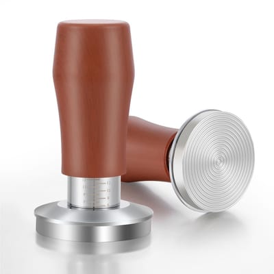 Dailygoods- Espressostamper 54 mm - Roestvrijstalen Koffiestamper - Dubbel Veermechanisme - Ergonomische Handgreep - Consistente Extractie - Optimale Druk - Koffietamper