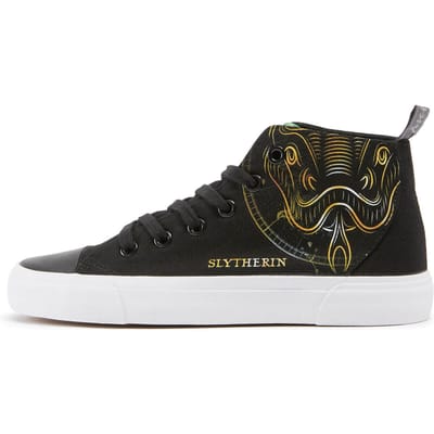 Akedo x Harry Potter Houses Slytherin Kids' High Top - Black - UK Kids 10 / EU28