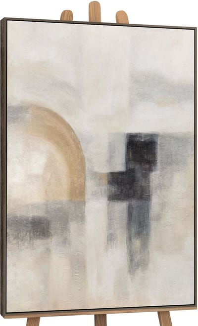 Canvas schilderij handgeschilderd ghostly light abstract – YS-Art Gallery – Luxe wanddecoratie voor woonkamer – Modern schilderij voor slaapkamer en hal