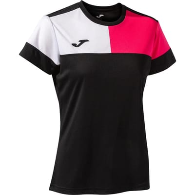 Joma Crew V T-shirt Met Korte Mouwen Zwart 11-12 Years Meisje