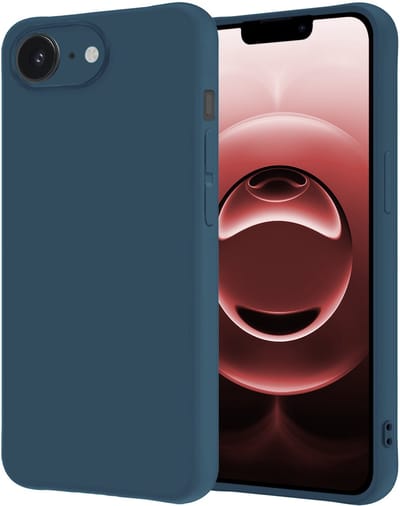 Hoesje - Geschikt voor Apple iPhone 16e / 17e - Sterk & Shockproof - Hoes Cover - Siliconen Case - Donkerblauw