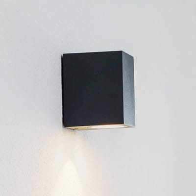 Lucande LED buiten wandlamp Tavi, antraciet, 9,5 cm, IP54