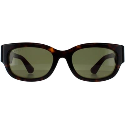 Gucci Vierkant Dames Havana met Groen en Rood Groen GG1667SK