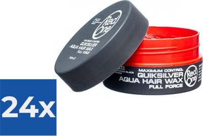 Red One Quicksilver Aqua Hair Wax 150ml - Voordeelverpakking 24 stuks
