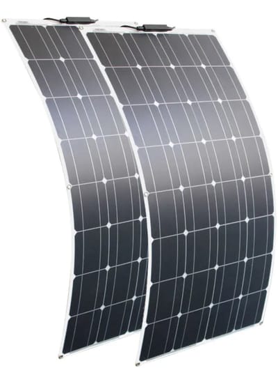 Zonnepaneel - Zonnepanelen - Monokristallijne - Flexibel - Buigzaam - Waterdicht - Lichtgewicht - 200W - 2stuk - voor Dak - Boot - Caravan - Off Grid Systeem
