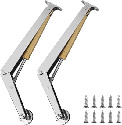 LALAGO Gas Strut Spring, 2 Pieces, 200 N/PC, Gas Spring, Soft Close Hinges, Valve Holder, Gas Spring, Support for Valves, Tatami, Toy Box, Hanging Cabinet