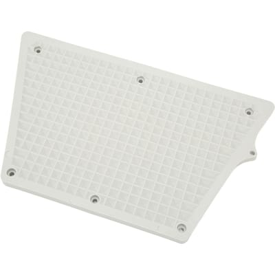 Plaque de tableau arrière hors-bord Design en grille PVC Trapézoïdal Coussinet de montage moteur hors-bord pour bateau gonflable Kayak Yacht gris