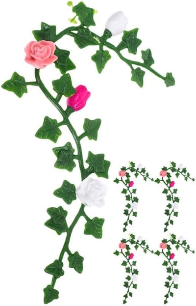Realistische kunstmatige mini tafelplant - Miniatuur klimop set voor decoratie en interieurstyling