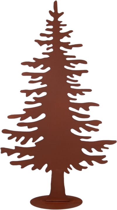 UNUS® Decoratieve standaard kerstboom van metaal roestlook