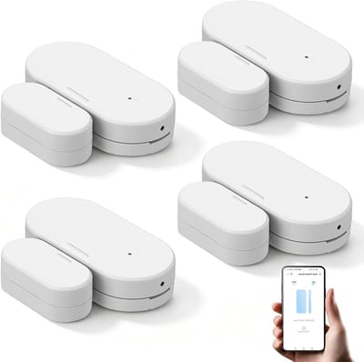 Zigbee Deurcontactsensoren - Slimme deursensor - Huisbeveiliging - Real-time meldingen - 4 stuks - Wit