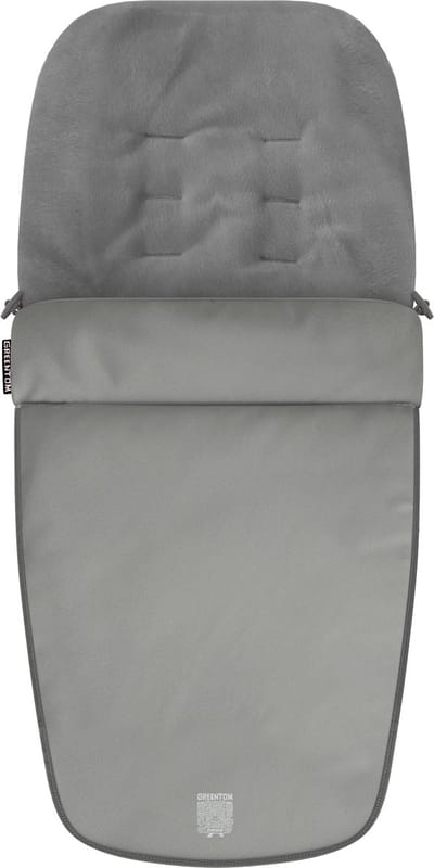 Greentom Voetenzak - Geschikt voor Carrycot & Reversible, Warm & Duurzaam (Gerecycled) - Grijs