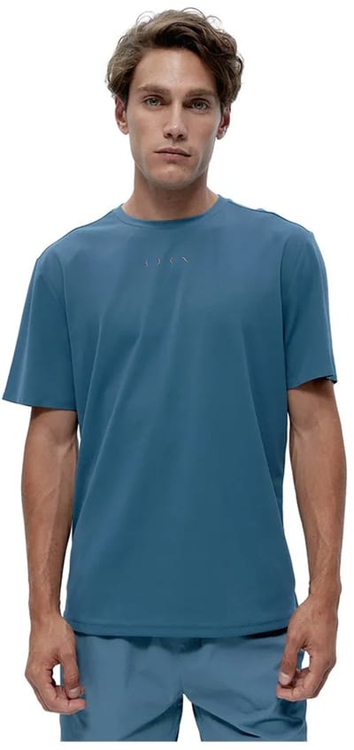 Born Living Yoga Dan T-shirt Met Korte Mouwen Blauw S Man