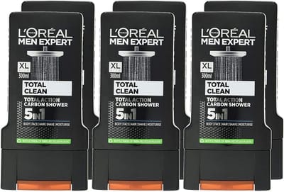 Verfrissende Douchegel voor Mannen 300 ml - Total Expert Set van 6
