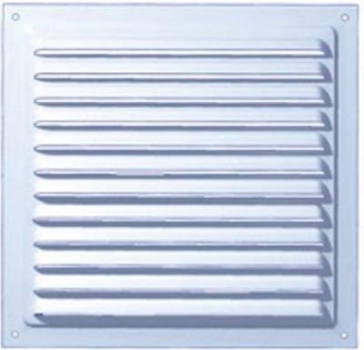 Plieger Aluminium Schoepenrooster met Gaas - 245 x 195 mm - Wit
