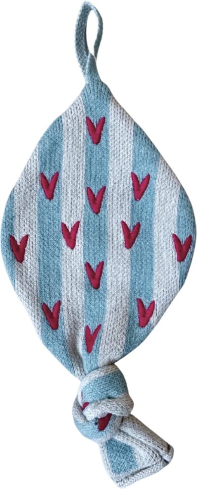 Unknown Stories - Speendoekje Hartjes Blauw Rood