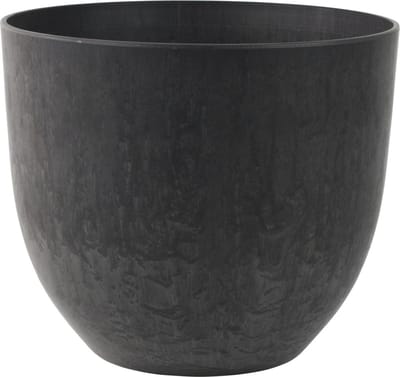Ter Steege Plantenpot - zwart - kunststof - D28 x H24 cm - bloempot