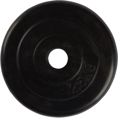 Rubberen Gewichtsschijf 30 mm - 2.5 kg - Halterplaat Voor Krachttraining