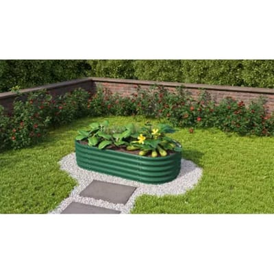 Vitavia Plantenbak Vita 401 - Zeewier - Metaal - 162,1x82,1x40,1cm