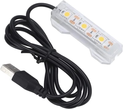 Aquariumlamp met Hoge Helderheid voor Koraal en Waterplanten, LED Verlichting Waterproof, USB Gevoed