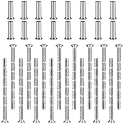 Dailygoods - Dailygoody - Verbindingsschroeven - M4 - Roestvrij en corrosiebestendig - 16 stuks - Voor bevestiging deurgrepen - Duurzaam materiaal - Geschikt voor ...