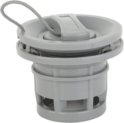 Bootluchtklep - Vervangend Ventiel - Watersport Onderhoud - Dubbele Lekbescherming - 7 x 7 x 6 cm - Grijs