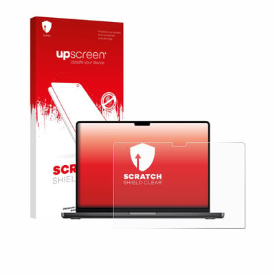 upscreen - Screenprotector voor Apple MacBook Pro 16" M5 2026 - Folie Beschermfolie transparant
