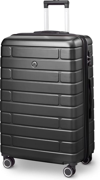 Arogado by Jump - Reiskoffer - 76 cm - 4 Wielen - TSA-Cijferslot - Expandable - Zwart