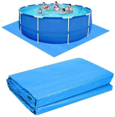 Dailygoods- Grondzeil Waterdicht - Zwembad Grondzeil - Zwembad Onderlegger - 274 x 274 cm - PE Materiaal - Bescherming tegen Scheuren - Zwembadmat