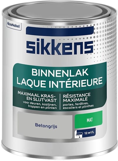 Sikkens - Binnenlak Mat - Betongrijs - Mengverf - 750 Ml