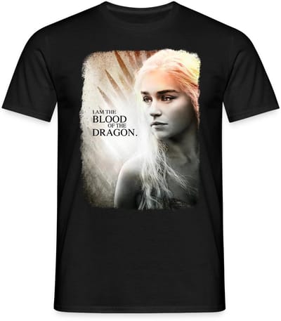 Game Of Thrones Daenerys Targaryen Citaat T-Shirt Heren