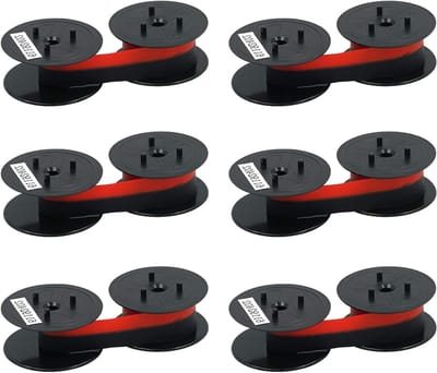 Vervangende kleurbanden voor EP102 GR24/41/42 - 6 stuks zwart en rood, ideaal voor printen en kopiëren