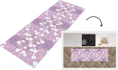 Keukenloper - Loper keuken - Bloemen - Patronen - Sakura - 150x50 cm - Keukenloper vinyl