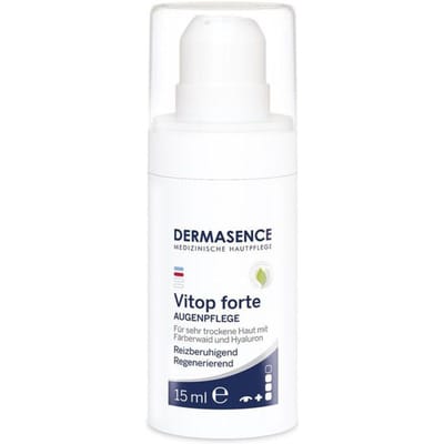 DERMASENCE Vitop forte Augenpflege für sehr trockene Haut, 15 ml Creme