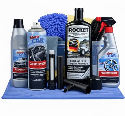 Klaro - Autoreinigingsset - 10-delige - Car Premium Autopoets Set – Complete Showroom Kit - Vaderdag Cadeau