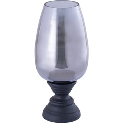PTMD - Windlicht Qez - Zwart - 20x20x44cm