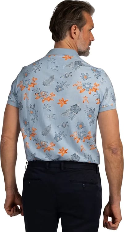New Zealand poloshirt korte mouw lichtblauw