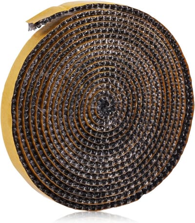 Zelfklevende Vezelglas Touwafdichting voor Houtkachels, 3mm x 1cm x 3m, Hittebestendig tot 550°C, Ideaal voor Kachel en Open Haard Gebruik