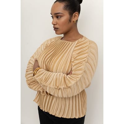 VIVEH Lolite Warm Sand Maat: 36/38 | Blouses Outlet | Dames | Zand