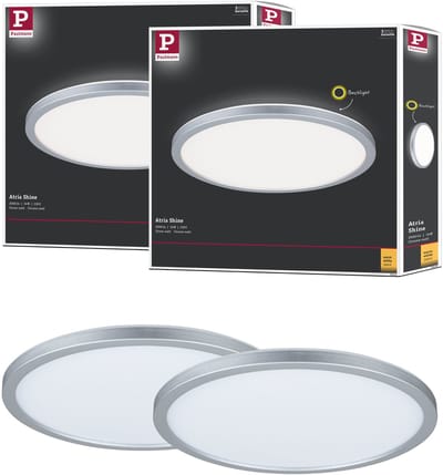 LED-paneel Abia rond 300 mm 2x22W 2x2200lm 2700K Chroom mat