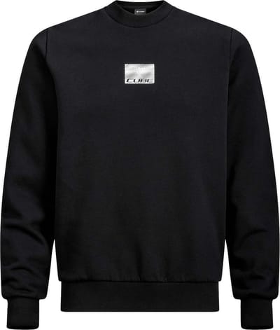 CUBE ORGANIC SWEATER GRID BLACK XL