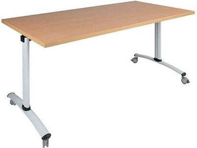 Verrijdbare klaptafel Perudo breed 160CM diep 80CM bladkleur Havanna framekleur Zwart (RAL9005)