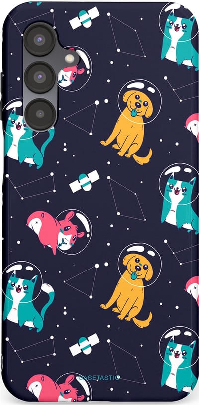 Casetastic Hoesje Geschikt voor Samsung A16 - Stijlvolle Beschermende Duo-layer Case - Sterrennacht Dieren