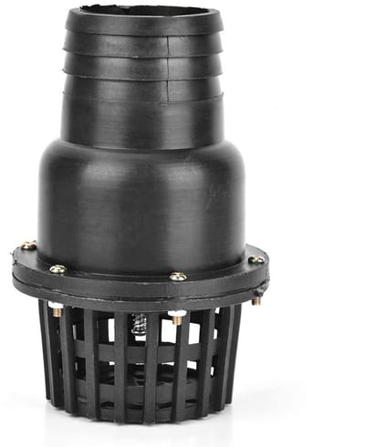 Dailygoody - Waterpomp Voetklep - Terugslagklep - PVC - 3 inch - Bodemklep voor Vloeistofmachine - Geschikt voor diverse toepassingen - Zwart