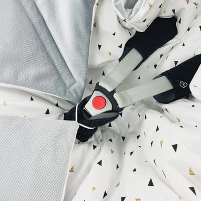 Gewatteerde babydeken voor autostoel en kinderwagen - Warm en comfortabel voor lente en herfst