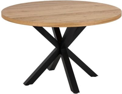 Eettafel Naturel - 120x120x76,4cm - Eettafel Ties - Giga Living